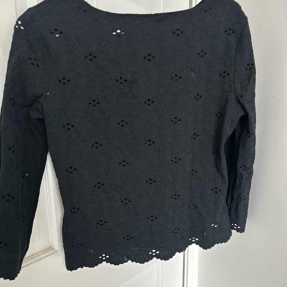 Rare Hanky Panky cotton stretch lace top.